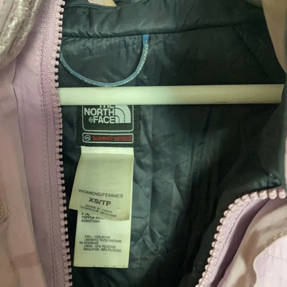 The north face 2 tones purple coat jacket size small - Picture 6 of 7